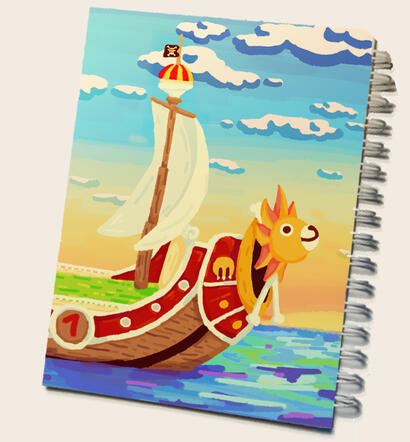 One piece sticker book