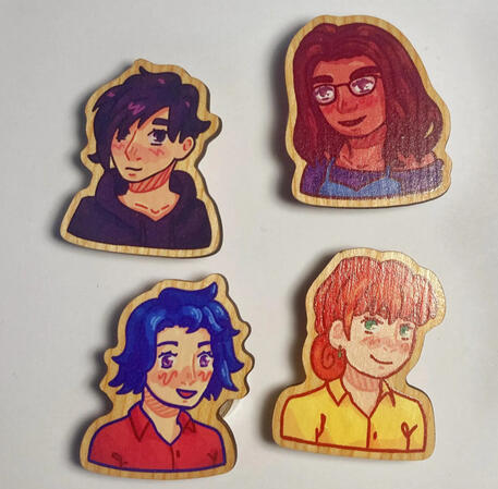 Stardew Wooden Pins
