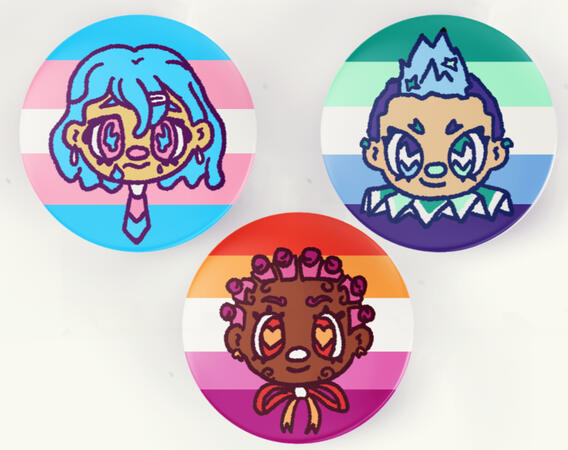 Pride Clown Buttons
